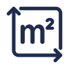 Fläche Icon Qm
